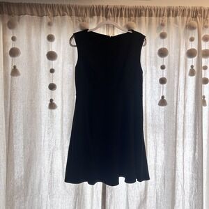 French Connection-Black Sleeveless Fitted Dress Size 12